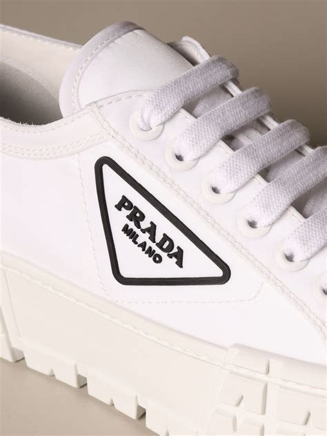 prada shoes chunky|white and black prada shoes.